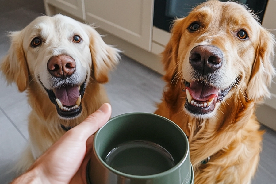 Black Ceramic Pet Bowl 